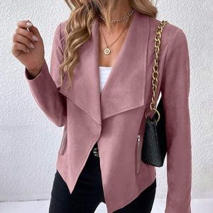 🎀 MOTO DUSTY PINK FAUX SUEDE JACKET!
